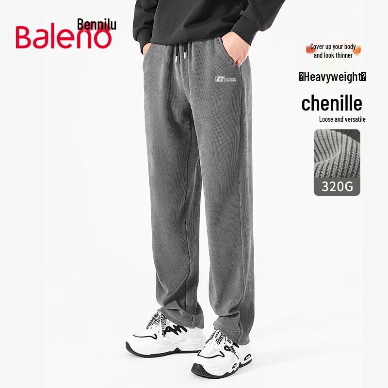 

Baleno Men s Heavyweight Chenille Straight-Leg Casual Pants 3XL