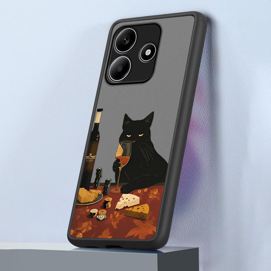 

Чехол «Слегка пьяный кот» для Xiaomi Redmi Note 14 13 Pro Plus A4 9S 11 12 13C 10 14C Funda Задняя крышка телефона Redmi 13C 5G