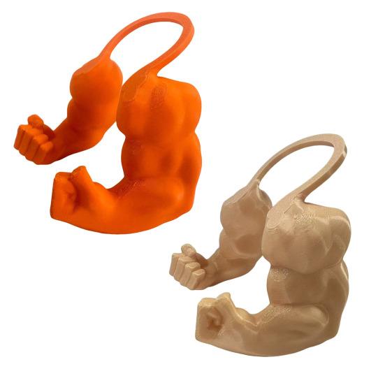 2Pcs Cat Muscle Arm 3D Printed Funny Cat Neck Arm with Muscle Superhero Cosplay Costume Funny Pet Photography Props Birthday Party Supplies