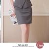 Gray Women's High-End Professional Short-Sleeve Two-Piece Summer Workwear