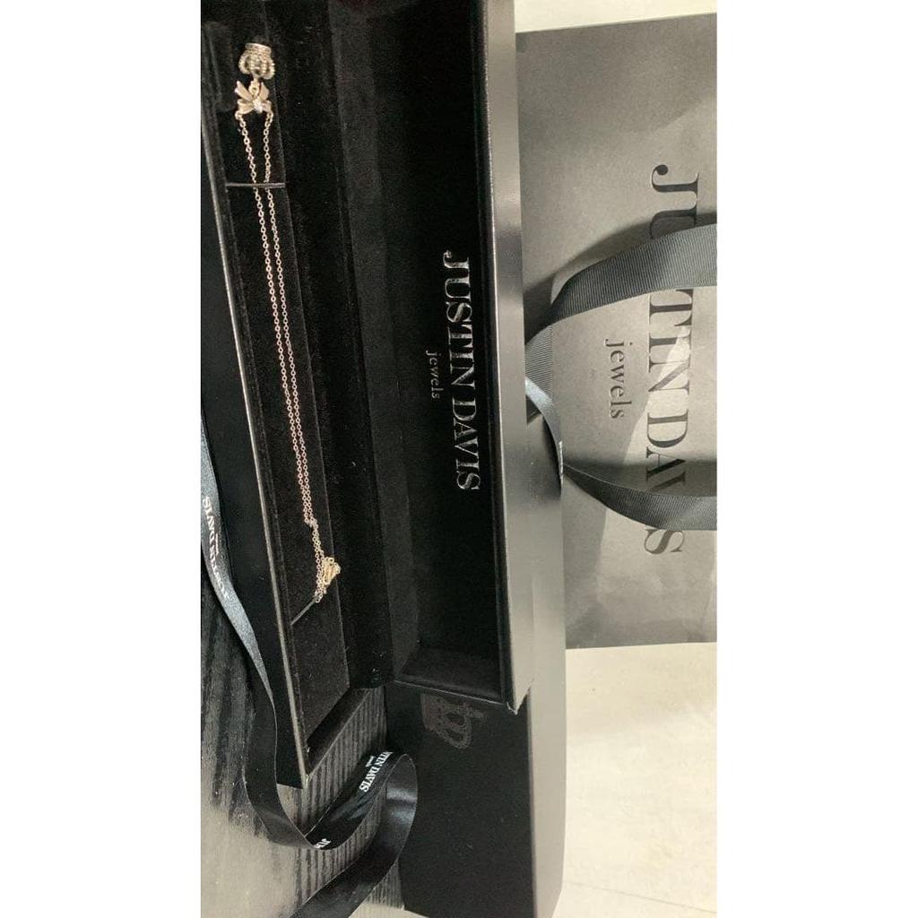 Used Justin Davis crown necklace
