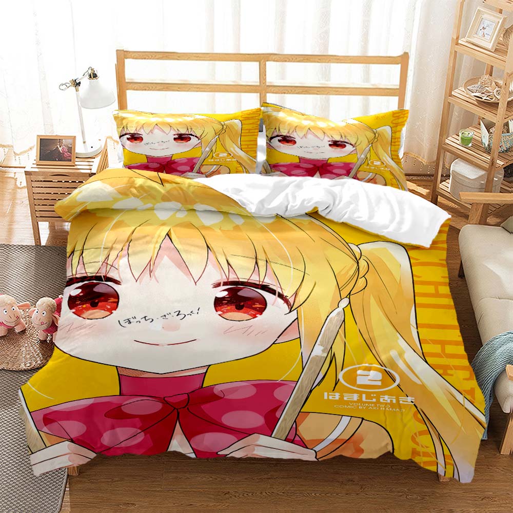 3D Anime Lonely Rock Digital Print Polyester Bedding Sets Covers Boys Bed Linen Set For Teens Bedding Set Queen Bedding Set
