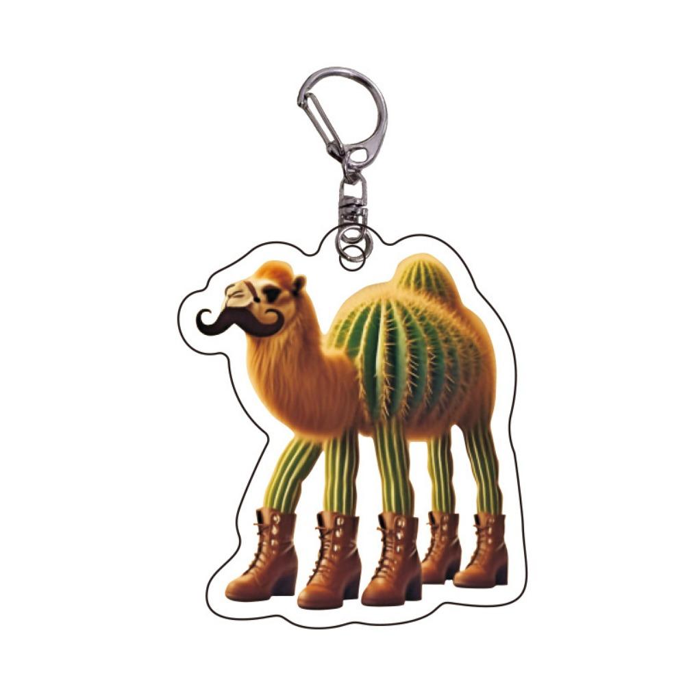 

2D плоский акриловый интернет-знаменитость горячий стебель брелок Шанхайцзин забавный абстрактный деревянный человечек большая нога дерево акриловый кулон