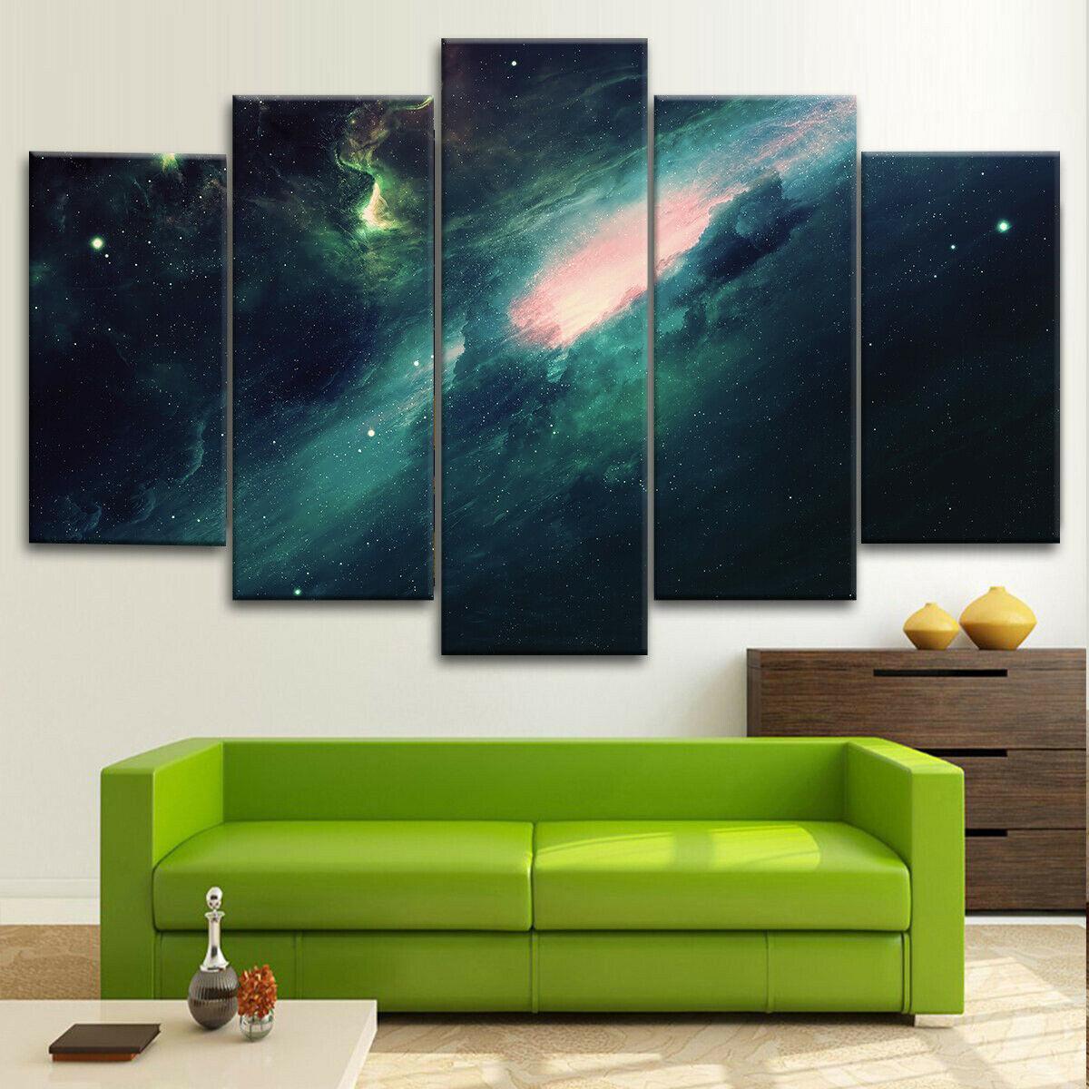 

5 шт., Млечный Путь, Галактика, космические небесные тела, 5 шт., холст, настенный художественный принт, домашний декор, плакат, HD печать, без рамки, 5 шт., современный