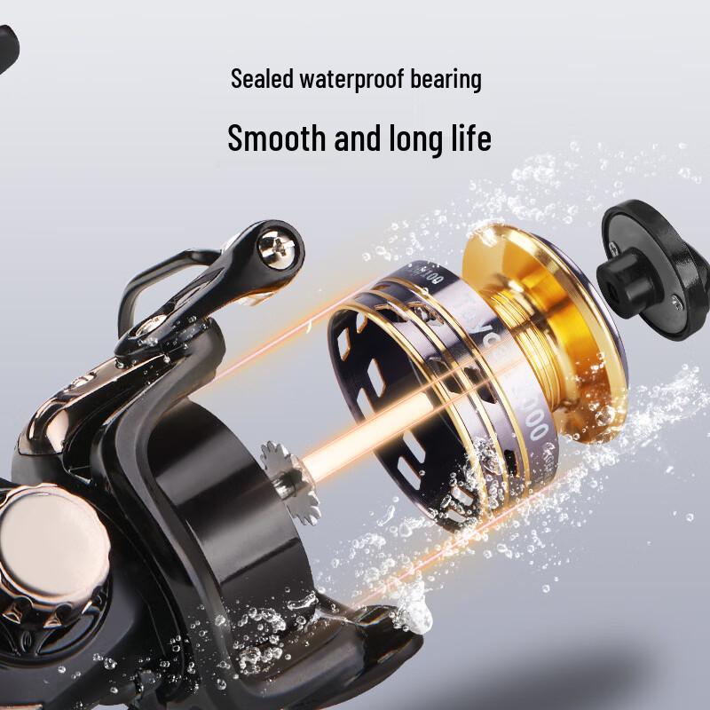 DEUKIO All-Metal Ultralight Spinning Fishing Reel