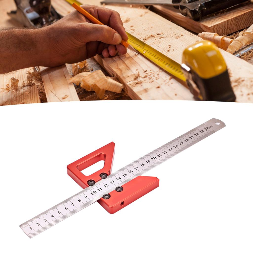 Circle Center Finder Tool 0.05mm Accuracy 300mm Range Clear Scales Center Scribe Gauge Woodworking