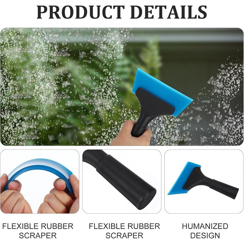 1/3 Pcs Small Squeegee for Car Window Cleaning 5 Inch Window Tint Squeegee with Non Slip Handle Silicone Wiper Tinting Tools