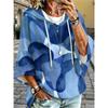 Abstract blue pattern fashion sweatshirt