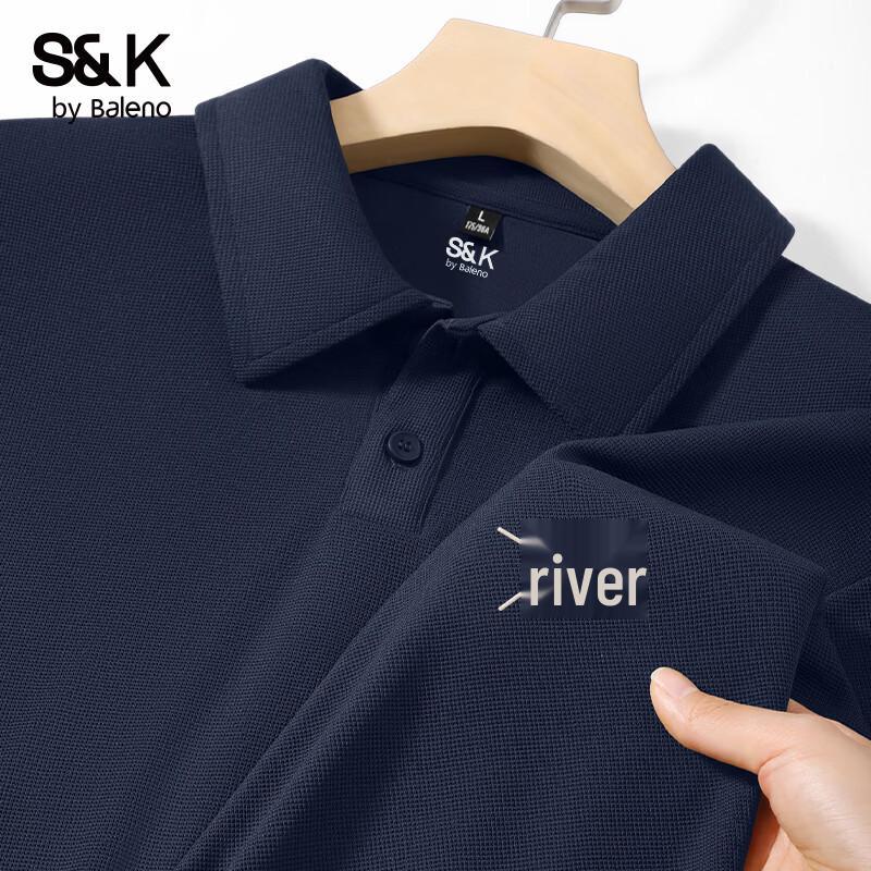 Baleno Men s S&K Series Waffle Knit Breathable Polo Shirt 4XL