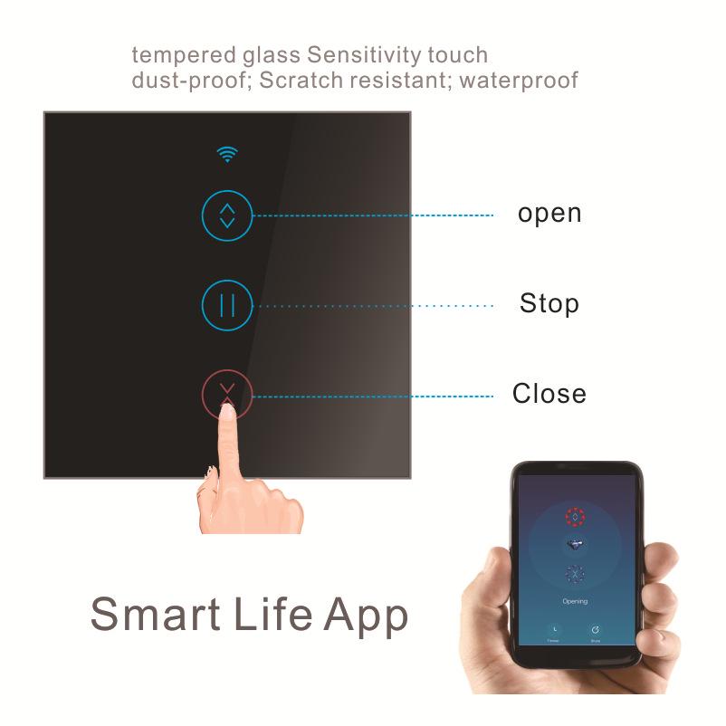 Graffiti Smart WiFi Curtain & Shutter Remote Switch with Touch & Alexa Voice Control