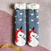 Thermal Fluffy Sock Women Panda Winter Warm Plush Non Slip Home Sleeping Soft Female Floor Grip Fuzzy Slipper Sock Short Funny