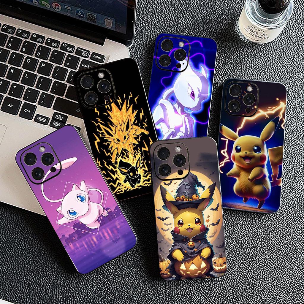 Soft Cover for OPPO A80 A18 A16 A40 A17 A15 A38 A78 A79 A54 A57 A12 A60 4G 5G Casing Phone Case Mewtwo P-Pokemons Mew P-Pikachus