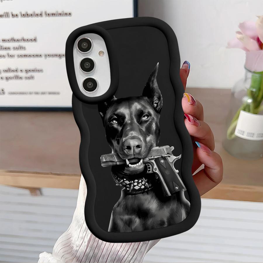Trendy Doberman Soft Phone Cover Case for Samsung Galaxy A11 A13 A14 A52 A12 A16 A15 A21s A22 A05 A03 A23 A06 A04 A53 A33