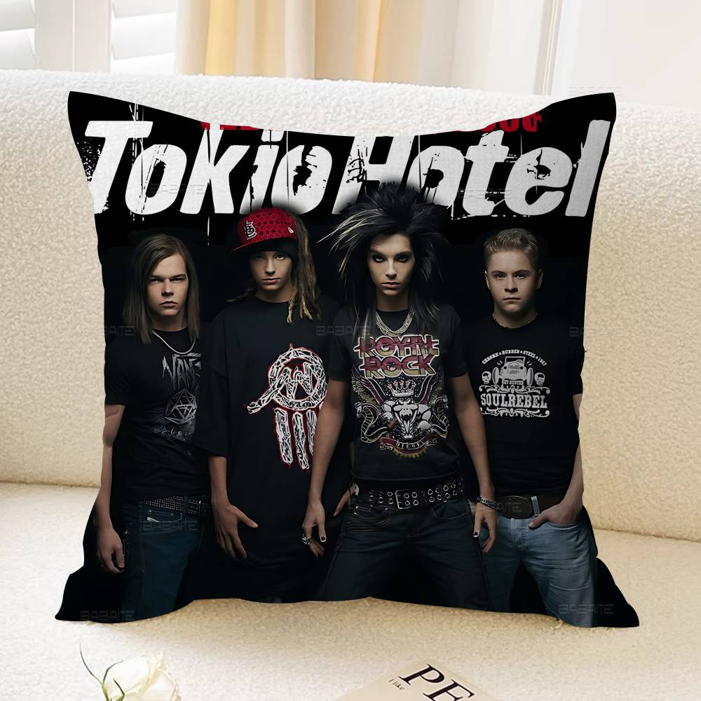 Pop Rock Band T-Tokio H-Hotel Pillow Gift Home Office Decoration Pillow Bedroom Sofa Car Cushion CoverPillow Case