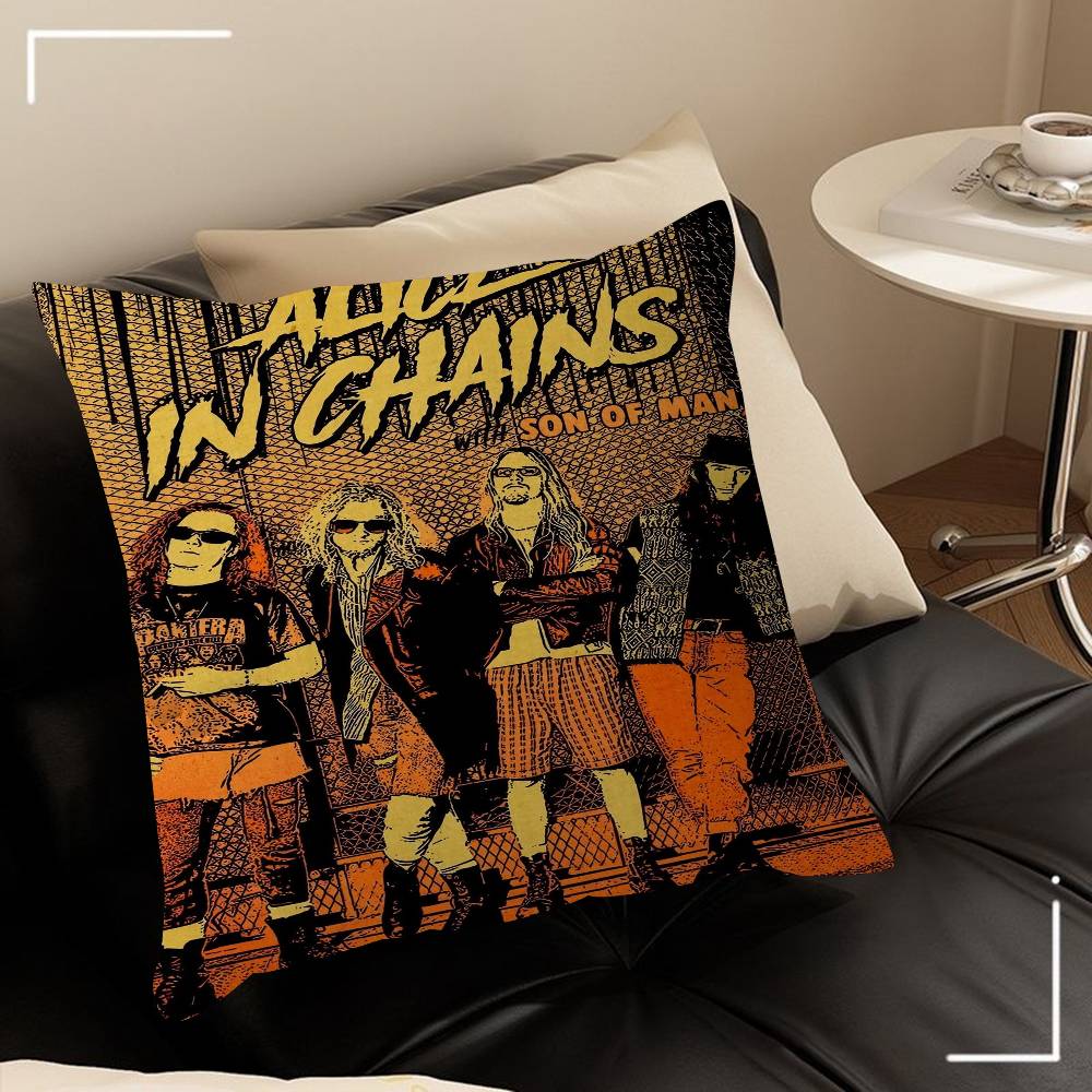 

Retro Band AAlice In Chains Pillow Cover Sofa Cushion Cover Home Room Decoration Children Gift 30x30 cm