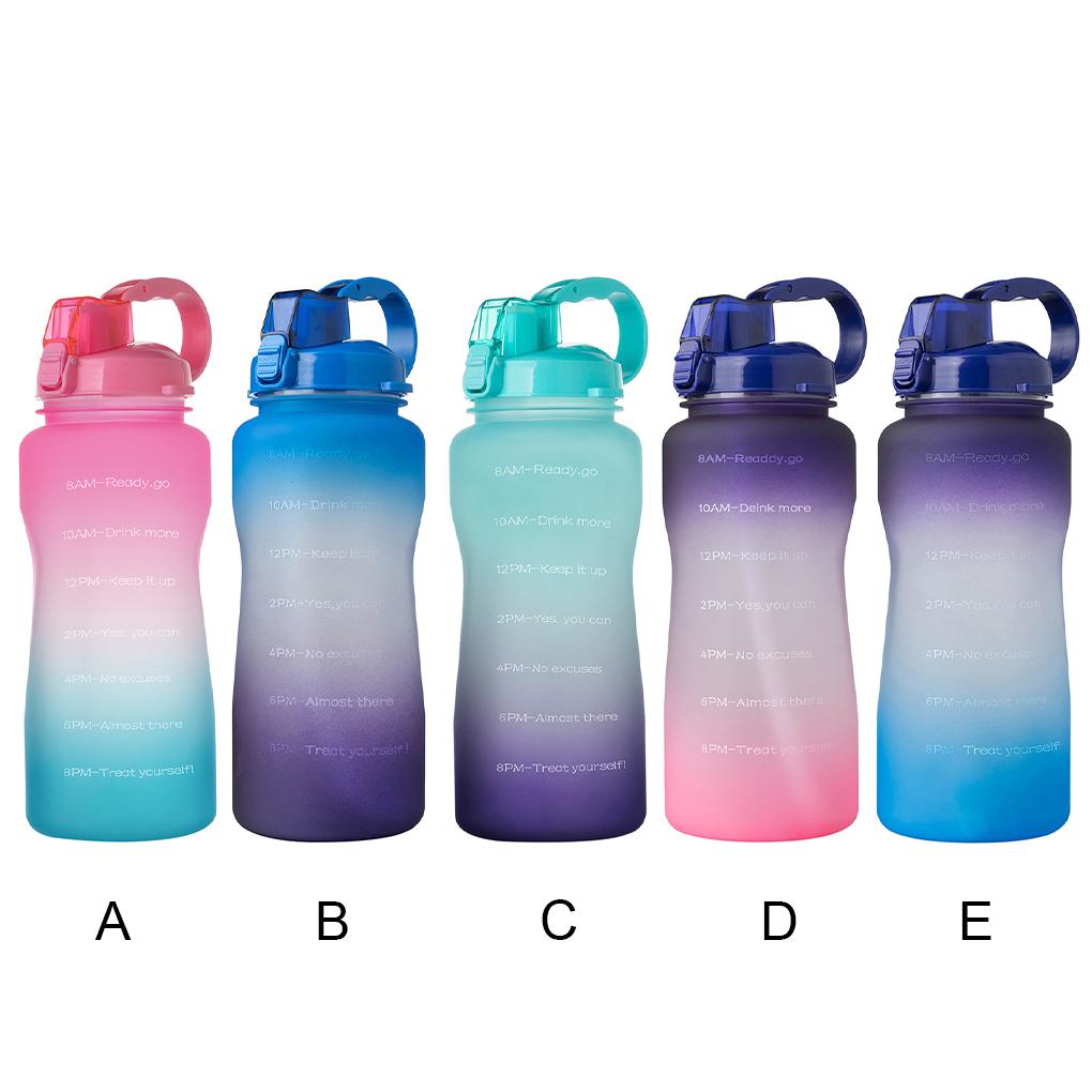 Sport Water Bottle 2000ml Outdoor Drinking Bottle Straw Portable Travel Tea Cup