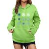 Women's Winter Christmas Printed Pullover Hooded Sweatshirt Fleece Long Sleeve Sweatshirt