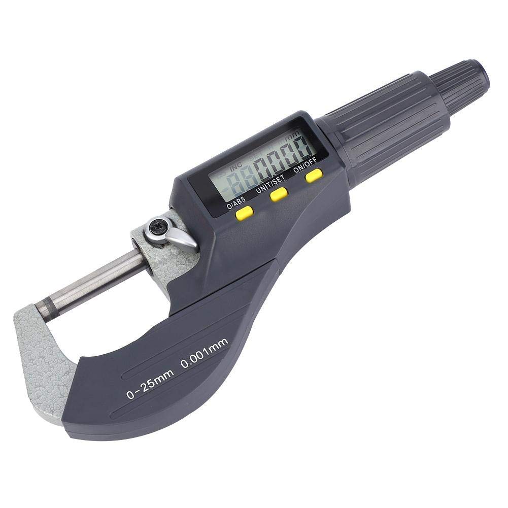 Digital Micrometer 0.00005"/0.001mm Outside Micrometer Caliper Electronic Digimatic Micrometer Thickness Measuring Resolution Thickness with