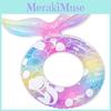 Eco-friendly Pvc 21s Thick Cartoon Mermaid Swim Ring For Adults Waterproof Sports