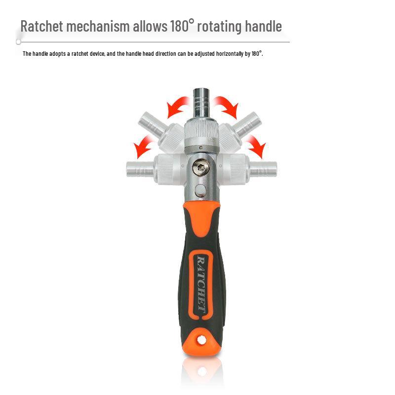 38-Piece Screwdriver & Ratchet Wrench Set - Extra Hard Household Tool Kit with Small Sockets