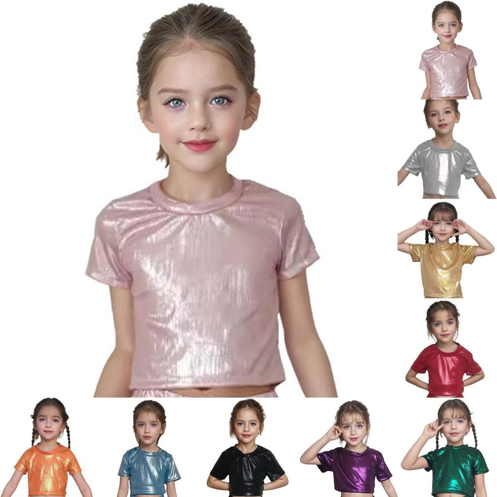 Hip Hop Tanz T-Shirt für Kinder - Lockeres Oberteil mit kurzen Ärmeln