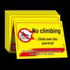 No Climbing Safety Warning Sign