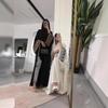 Embroidered Middle Eastern Abaya Robe Loose V-Neck Ethnic Style Hooded Long Dress