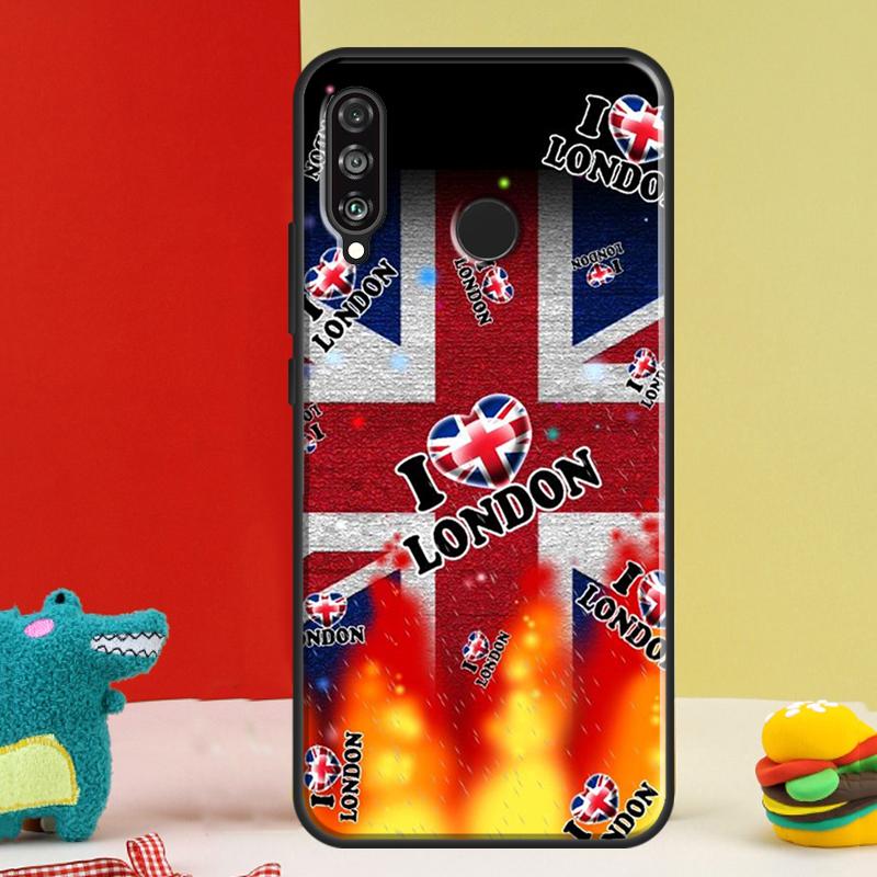 London Bus England Big Ben For Huawei Nova 12s 12i 11i 8i 9 10 SE Y91 Y90 Y60 Y70 Y72 Y61 P20 P40 P30 Lite P60 Pro Case