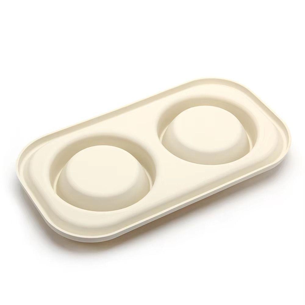 Anti-knockover Double Slow Feeder Bowl Food-grade Puppy Slow Eating Bowl  Small Medium Breed Dogs