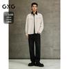 GXG Men's Textured Lapel Long Sleeve Shirt
