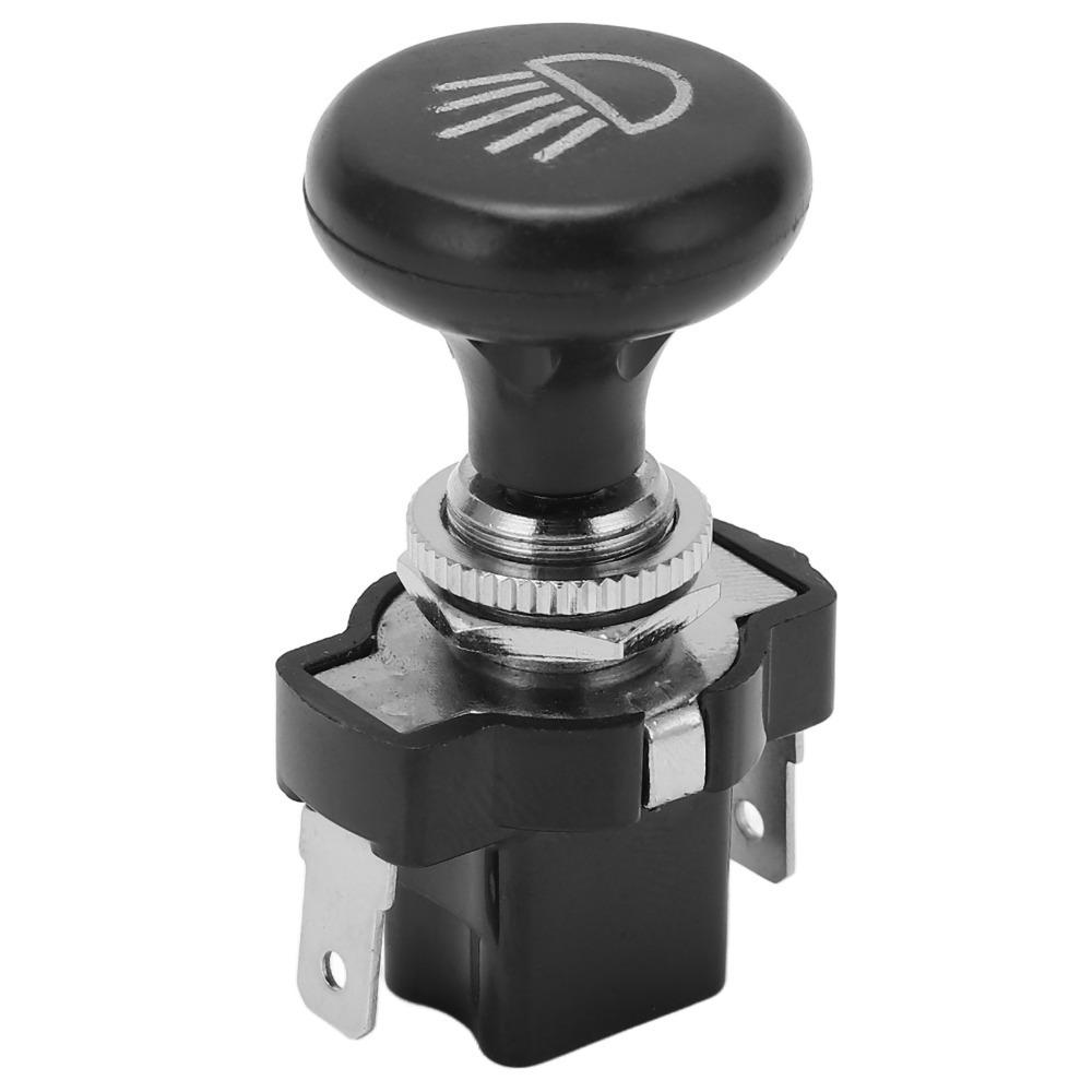 4034 Headlight Switch Black Push Pull Switch Universal Golf Cart Switch for Club Car/EZGO Golf Cart