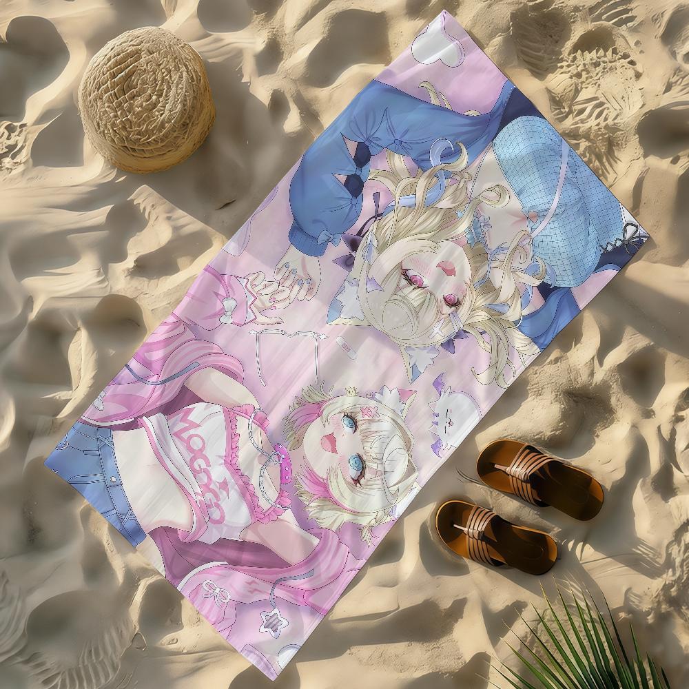 Band F-Fuwamoco-S Towel Soft Lightweight Anti-Sand Large Beach Towel Quick-Drying Bath Sports Family