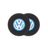 2Pcs Leather Coaster Anti-noise Water Cup Pad Cushion For Peugeot For VW GTI Polo Golf MK7 Passat B6 B8 Tiguan ID.3 Jetta T-ROC. D444