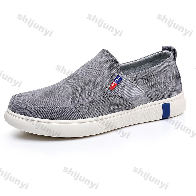 Fashion Men's Casual Shoes 2025 Spring Autumn New Comfortable Soft Sole Slip On Cloth Shoes Breathable Lightweight Fashion Vintage Flats