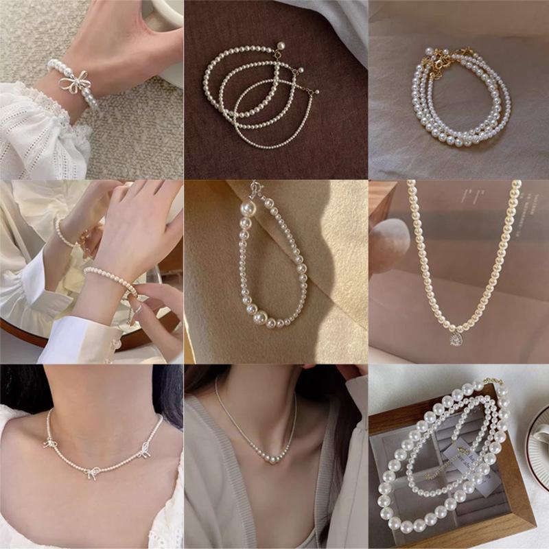 Pearl Color Glass Imitation Pearls Beads for DIY Jewelry Making