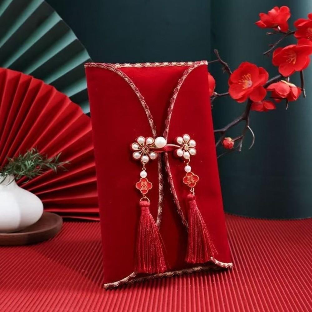 Luxury Big Red Envelope Traditional Ten Thousand Yuan Red Envelope  Gift Giving