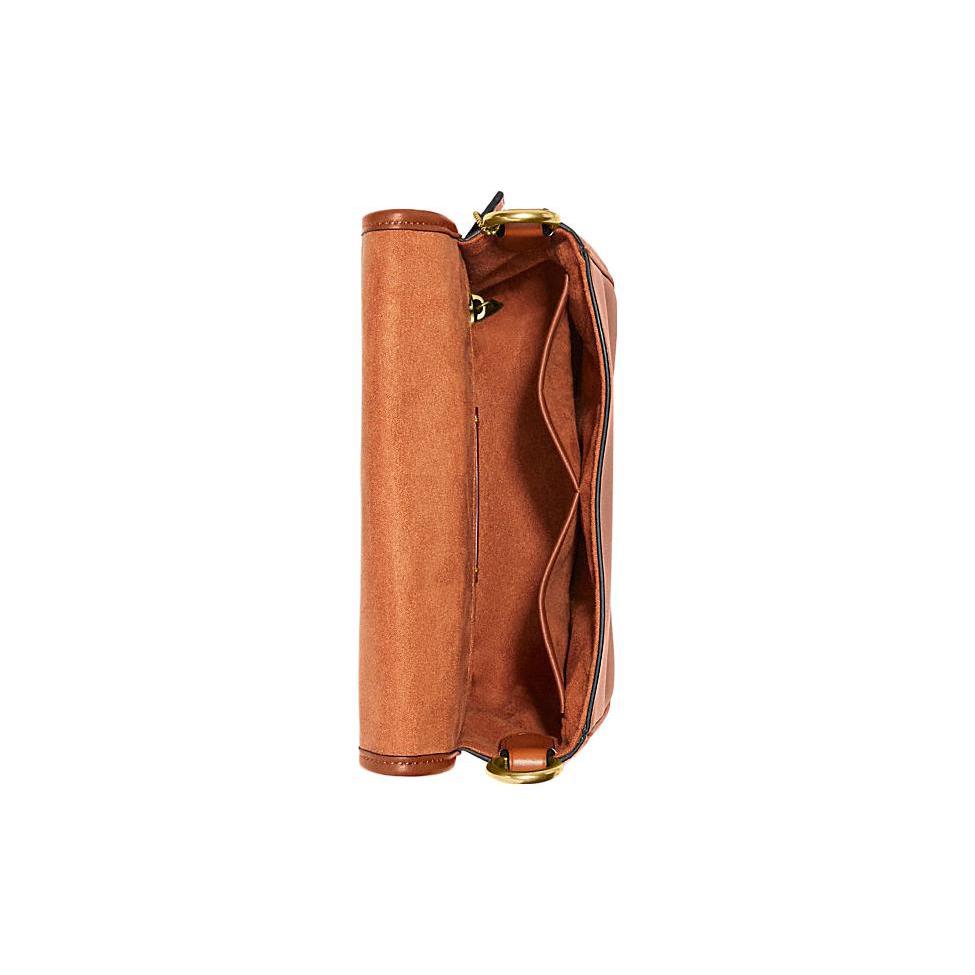New COACH Frankie Cow Leather Shoulder Bag, Crossbody Bag Trumpets Women's Brown CH768-VIB
