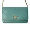 Used CHANELShoulder Bag Green system Women
