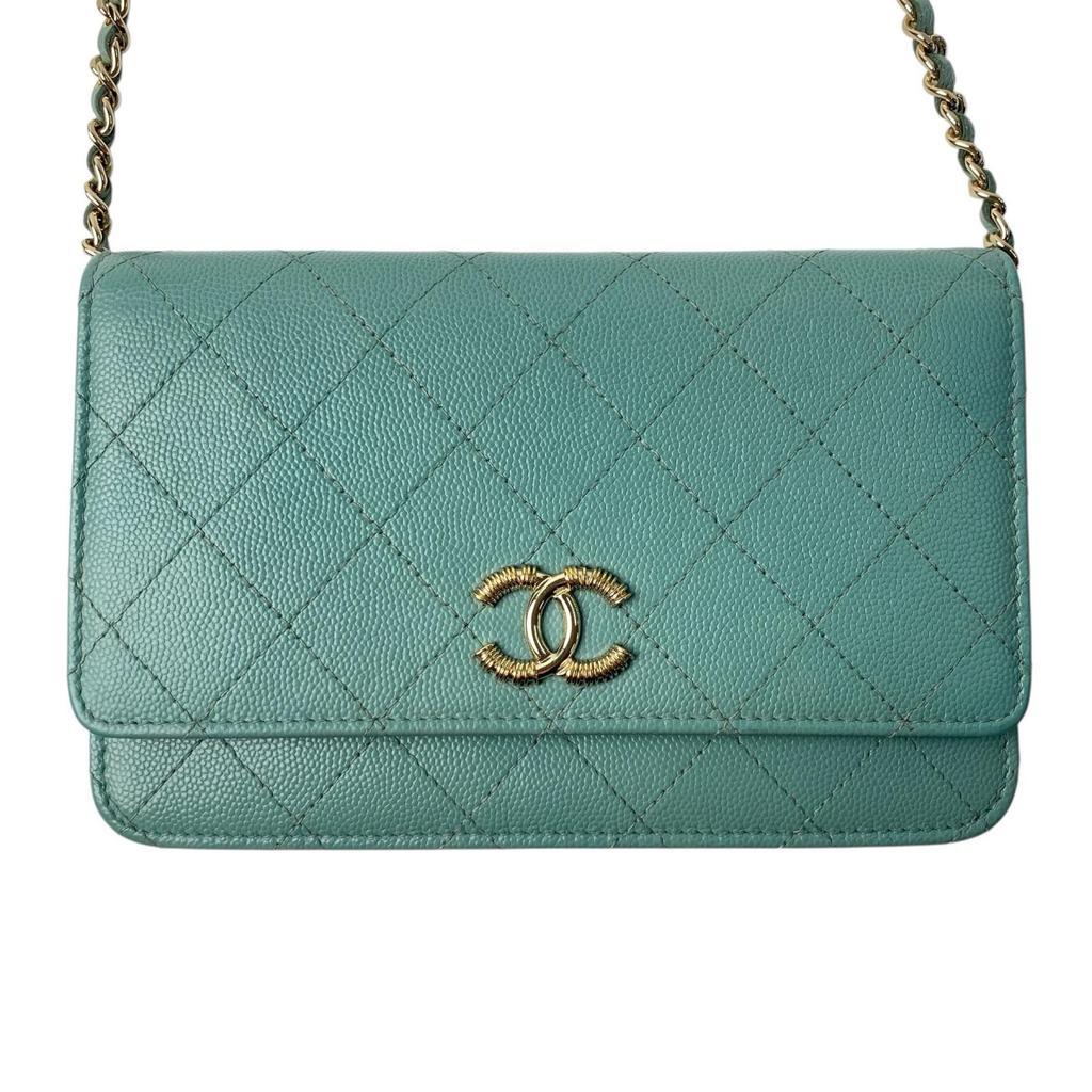 Used CHANELShoulder Bag Green system Women