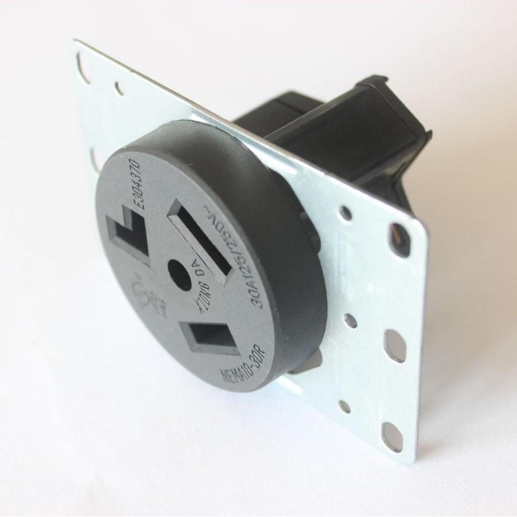 XIONGDA NEMA 10-30R 30A 125-250V Three-Hole Power Socket