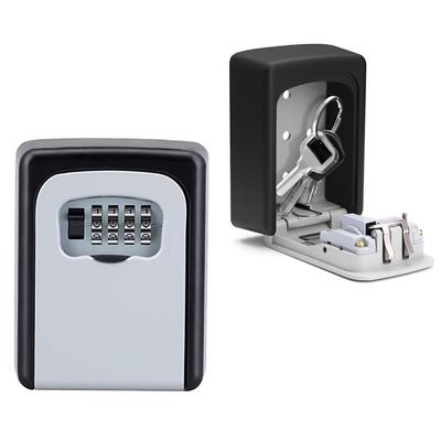 4 Digit Security Key Lock Box Wall Mount Portable Large Capacity Key Storage for Home Office