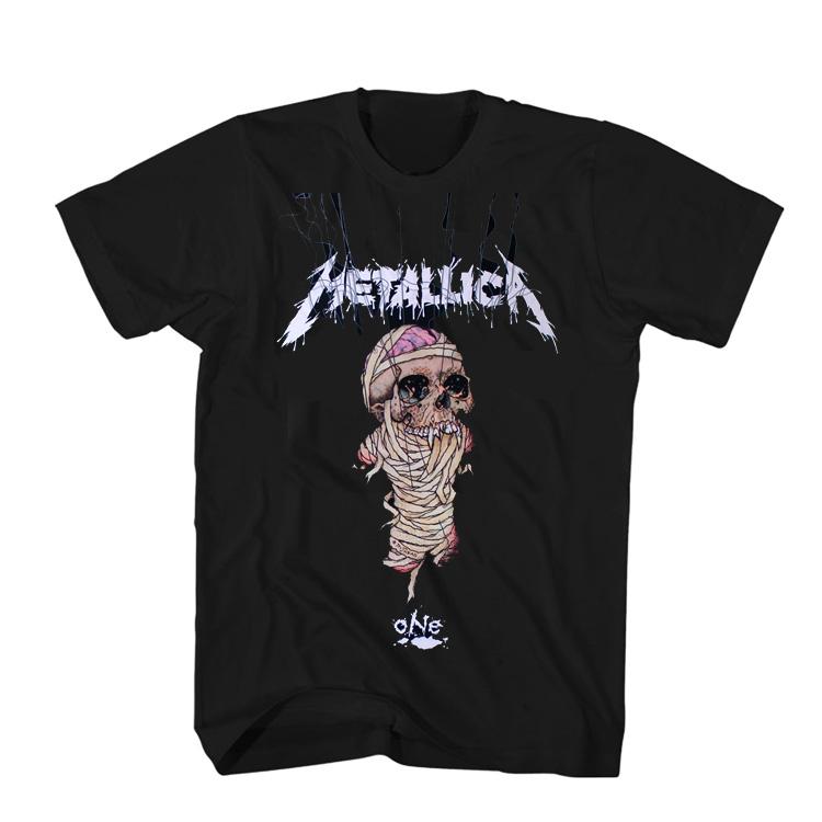 MetallicaT T-Shirt Heavy Metal Neues Album Cover Gothic Dark Rock Baumwolle Oversized Kurzarm Herren und Damen Streetwear Kleidung
