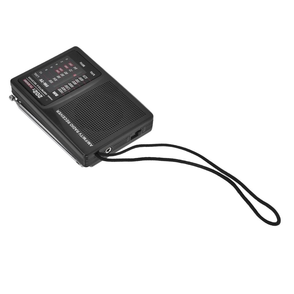 FM AM Radio Portable Pocket Manual Tuning Radio with External Headphones Plug for Indoor Outdoor