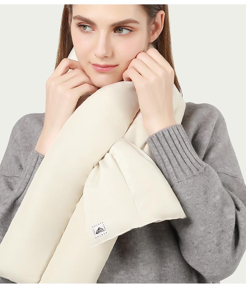Women's Winter Lightweight Windproof Down Scarf - 2022 Neck Protection for Outdoor Travel