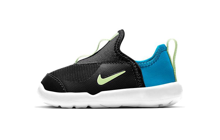 

Nike Lil Swoosh Leather, Textile Low top Sports Casual Shoes Black Blue Green Infant And Toddler AQ3113-006 21