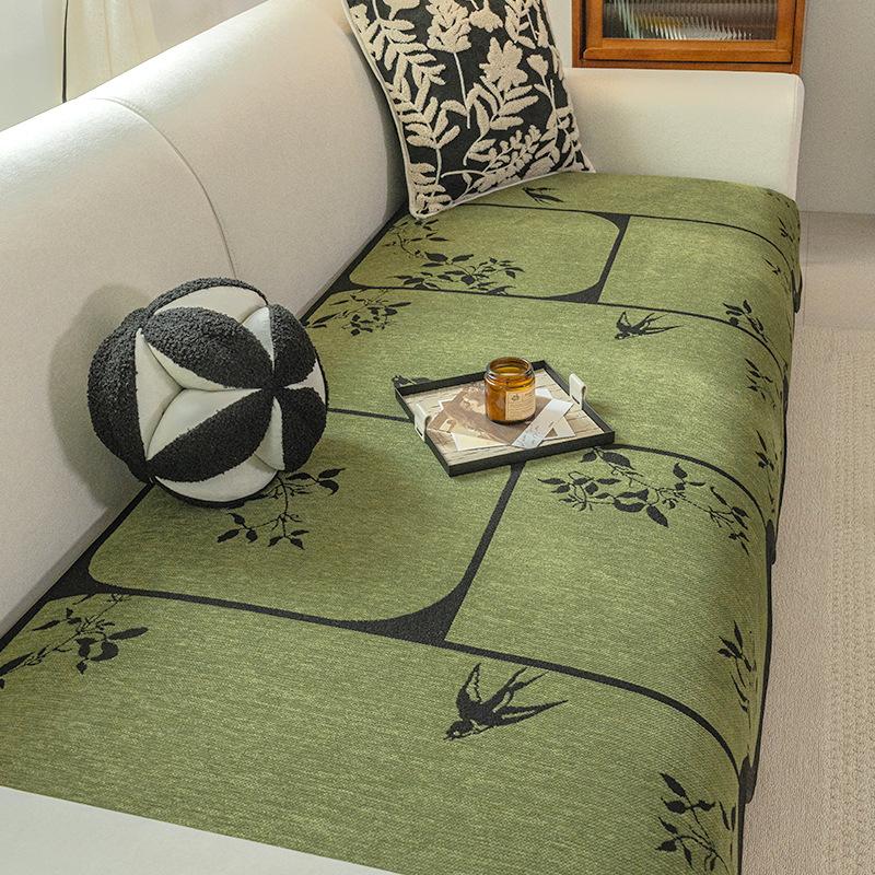 New Modern Simple Sofa Cushion Fixed One-Piece Combination Sofa Seat Cushion Irregular Seat Cushion Cover Cloth Towel