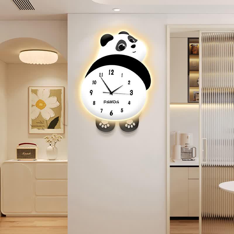 Creative Cartoon Panda Wall Clock