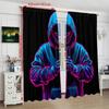 Social Gamer- Printed Curtains - Living Room, Study Private Curtains Curtains, Curtains for Living Room, Curtains Bedroom,