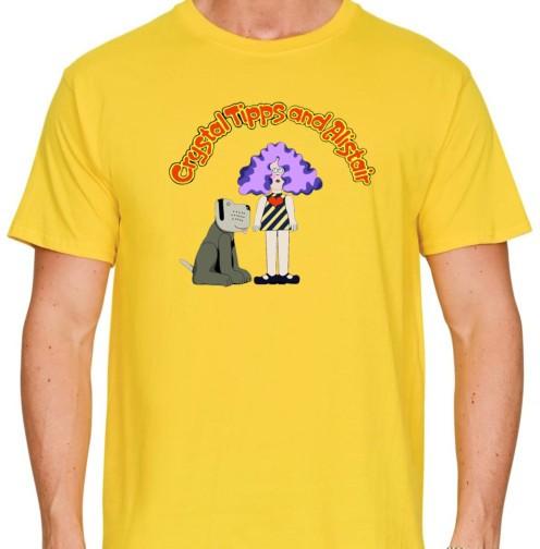 

Crystal Tipps And Alistair T Shirt 1970s TV Cartoon Show Roobarb Bagpuss GT416 S