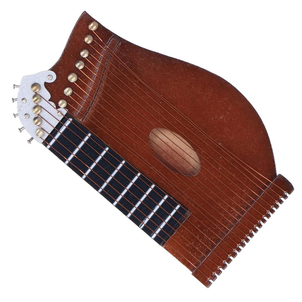 Guzheng Model Wooden Miniature Guzheng Musical Instrument Model Display for Home Decor